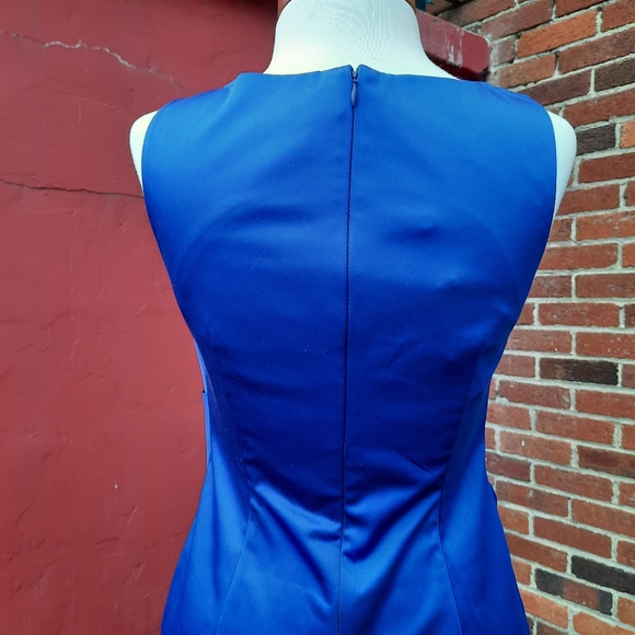 Talbots High Neck Twist Front Sleeveless Short Dress Wedding MOB Spring 4P NEW - Picture 5 of 13